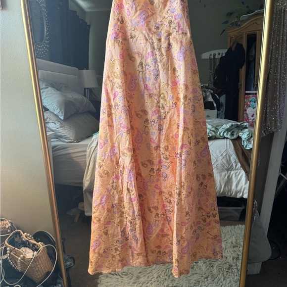 Charlie Holiday floral linen dress size large - Picture 3 of 11